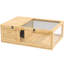 Cage de reptile en bois - Maison de tortue pour serpents. Habitation de tortue en bois massif 2 pièces, stable et facile à vérifier
