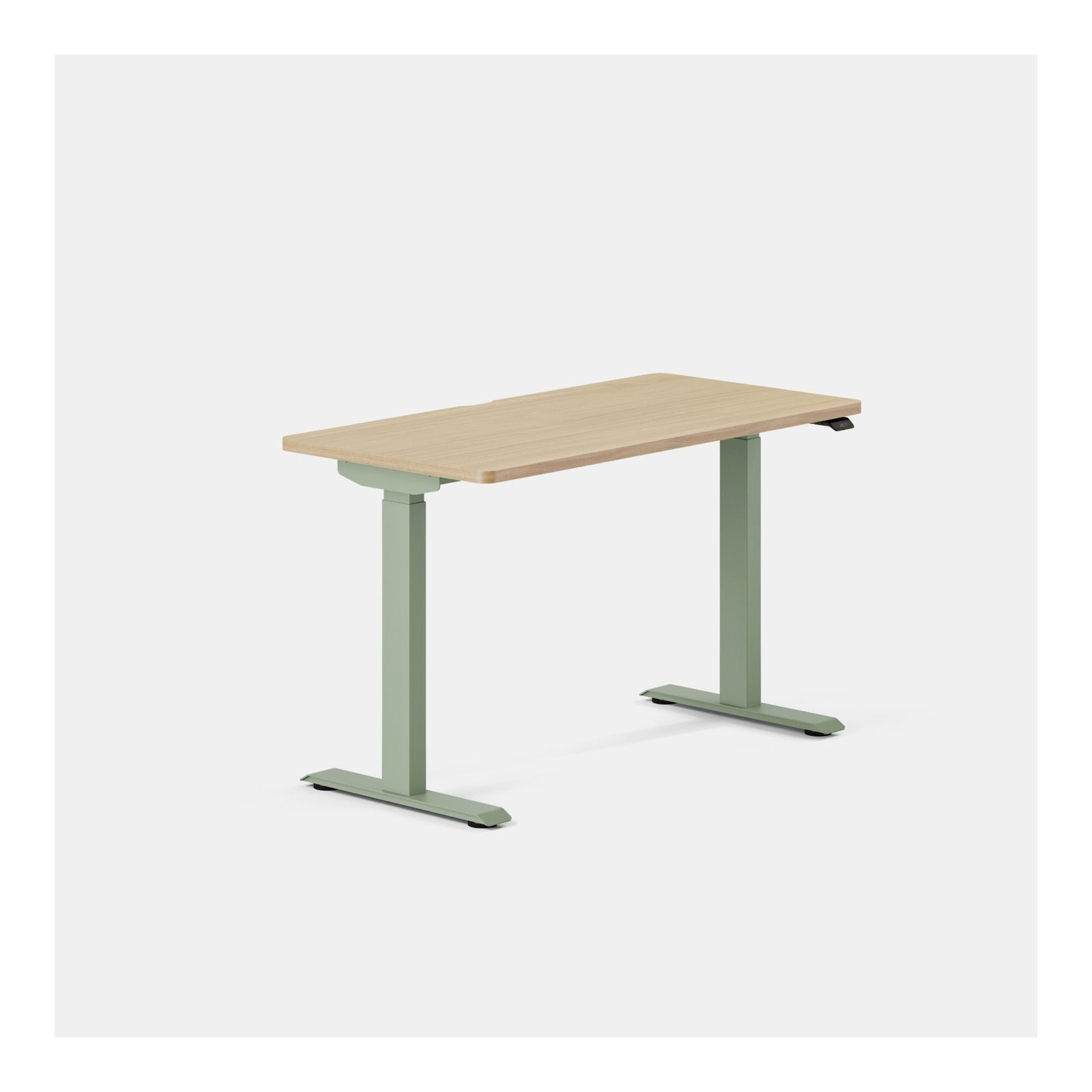 Duo Standing Desk, Woodgrain, 47.3" H x 48" W x 24" D, Sage