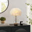 Lampe de table en plumes roses-2081080217