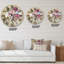 Iris Bouquet Floral Design - Horloge murale traditionnelle-60328913