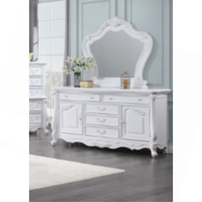 White Finish Mirror