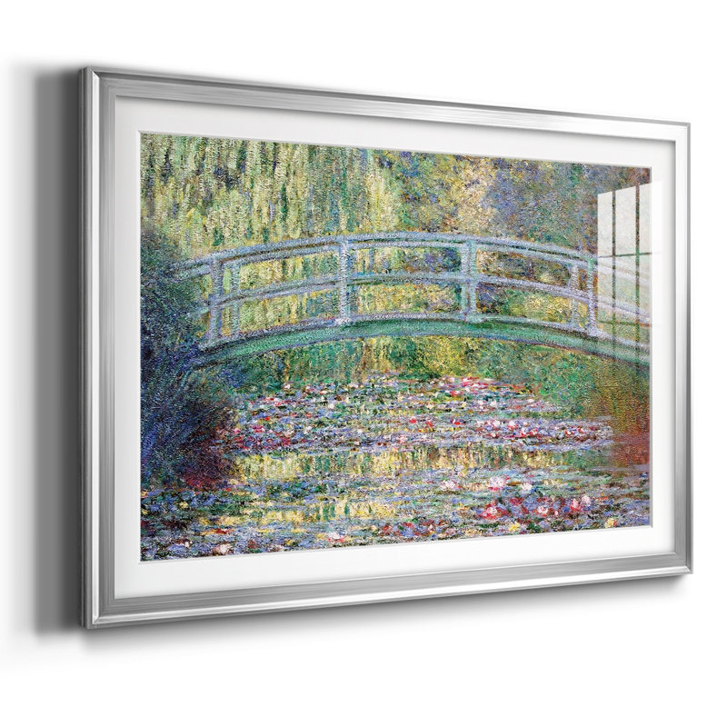 Le pont japonais (l'eau), Argent, H 27 po x l 39 po x P 1,5 po