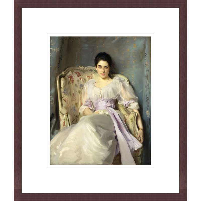 «Lady Agnew of Lochnaw» (1865 - 1932) par John Singer Sargent, impression giclée encadrée, H 15,95 po x l 13,75 po