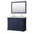 Avery 48 " W Freestanding Standard Free Standing 2 Double Vanity Bathroom Vanity With Marble Top with Mirror-50134325-97793626