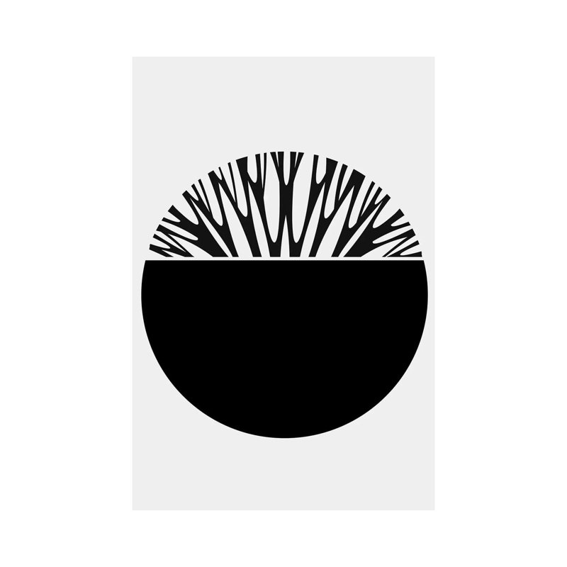 Abstractika - Black by Kubistika - Painting on Canvas, Wrapped Canvas, 66.04cm H x 45.72cm W x 3.81cm D