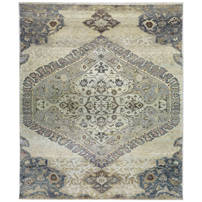 Gray Alchemy Transitional Silk Wool Blend Rug - 11'5" x 13'8"