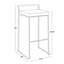 Tabouret de bar fixe en velours l 17,5 po x P 16 po x H 34 po Stacker (ensemble de 3)