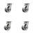 Kingpinless V Groove Semi Swivel Caster