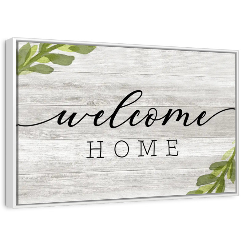 Plaque murale rustique, Cadre flottant blanc, 13 po x 9 po
