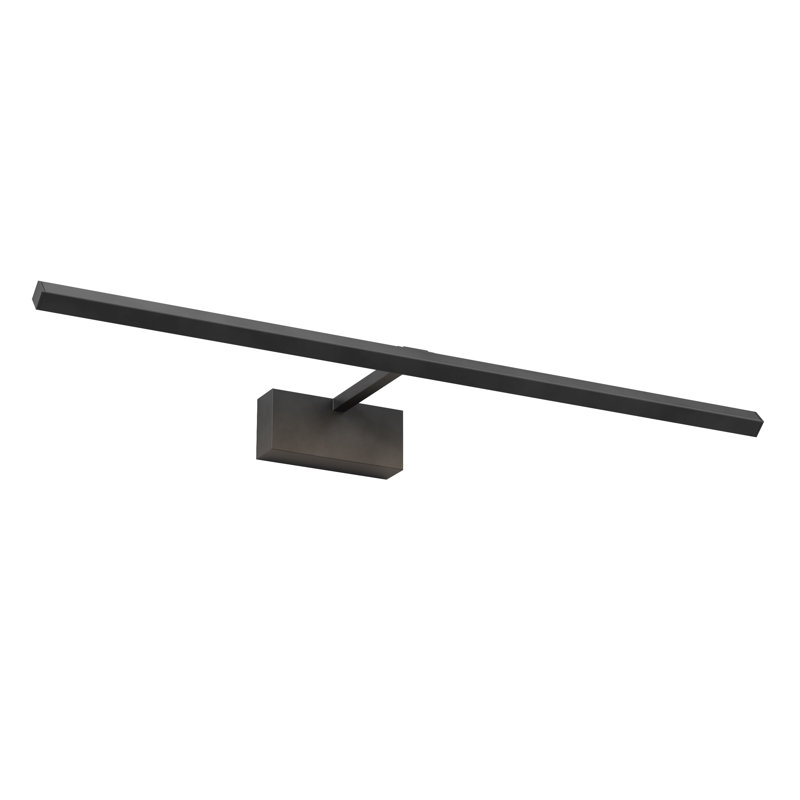 Mondrian LED Wall Mounted Picture Light, 2.36" H x 23.62" W x 7.4" D, Matt Black