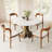 Aversa 39'' Modern Round Dining Table, Small Kitchen Table For Breakfast Nook, Apartment, 1-Step Easy Assembly-933897346-930410352
