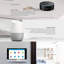 Ventilateur de plafond intelligent à cinq pales d'extérieur et d'intérieur Wynd avec télécommande et ensemble d'éclairage DEL inclus fonctionnant avec les applis Alexa, iOS ou Android-124322698-124322705-124322707