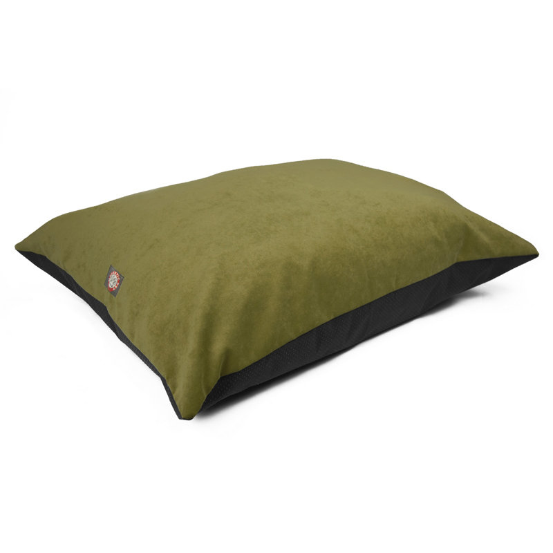 Coussin pour chien Villa Majestic, Jaune / vert, Grand (l 46 po x P 35 po x H 4 po)