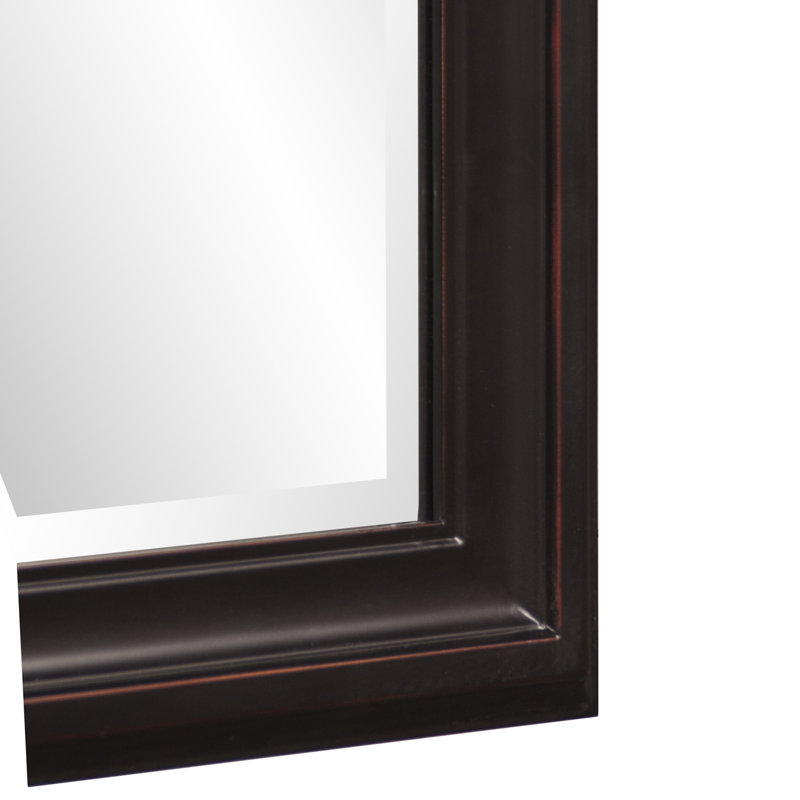 Mora Solid Wood Rectangle Mirror, Oil Rubbed Bronze