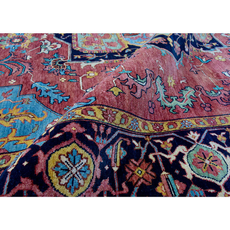 Elegant Wool Oriental Area Rug, Rectangle 10' x 14'