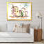 Château jaune rétro - peinture sur toile-67465514-67465518