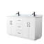 Elan TK 66" Freestanding Double Bathroom Vanity with Marble Top-1358361534-1358361535-1585715633