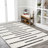 Colline Berber Stripe Shag White/Gray Rug-1853748483