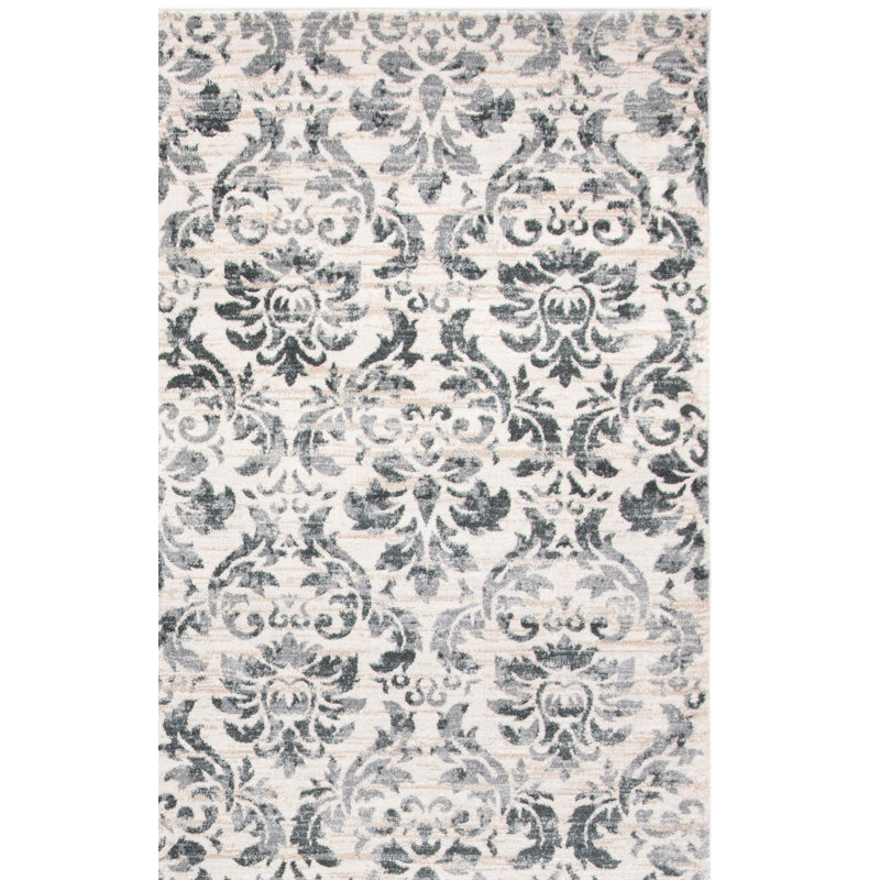 Purnell Performance Damask Rug, Rectangle 3' x 5'