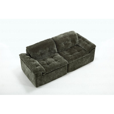 Cushioned Sleeper Sofa Set, L-Shaped Modular Convertible Sofa, With A Footrest Position That Can Be Freely Adjusted
