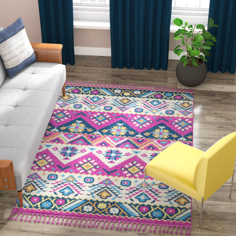 Denya Geometric Indoor Rug, Rectangle 9'3" x 12'1"