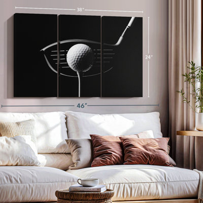 Golf Hit Position Canvas Print