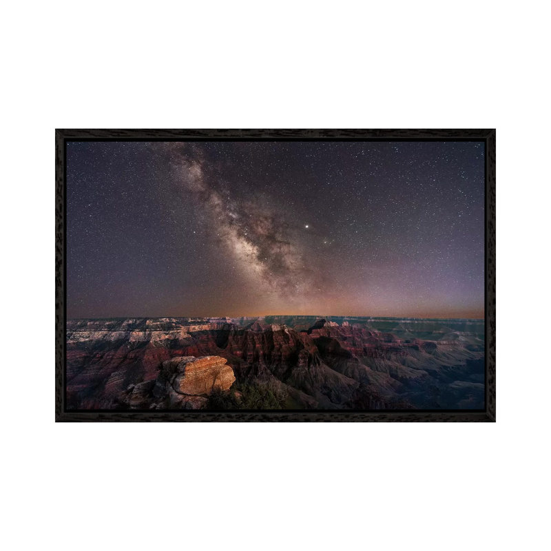Grand Canyon Night I by Dennis Frates - Print on Canvas, 45.72cm H x 66.04cm W x 3.81cm D, Black Framed