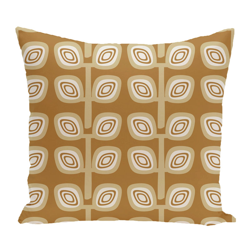  Housse et insert de coussin carré extérieur Leaf Tree, Or