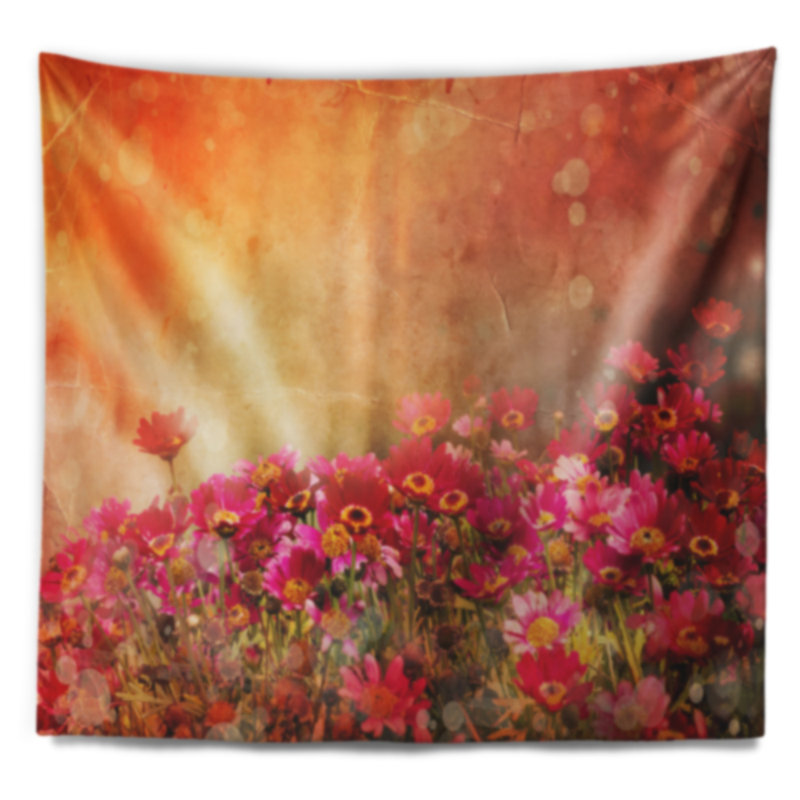 Tapisserie printanière «Little Flowers at Sunset», H 50 po x l 60 po