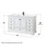 Ensemble de meuble-lavabo simple 60 "avec miroir Deborah-97759008-97759016