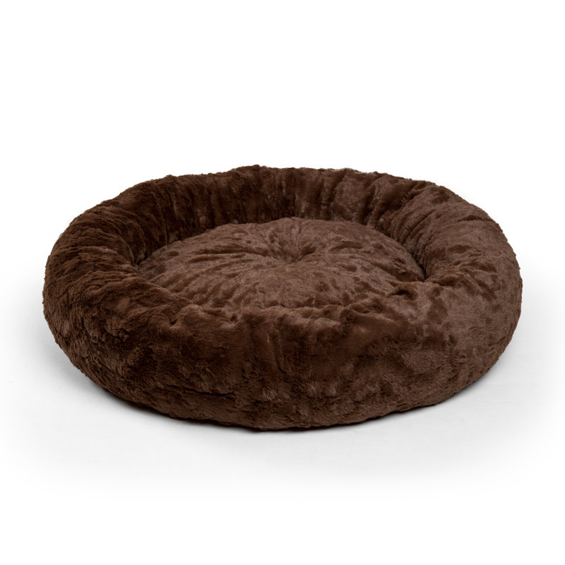 Traversin Donut Cuddler, 23" L x 23" P x 7" H, Chocolat noir