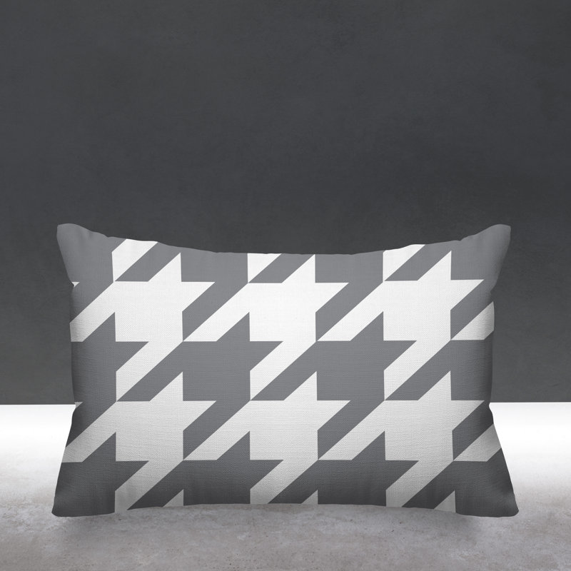 Housse et insert de coussin rectangulaire Eloise, gris