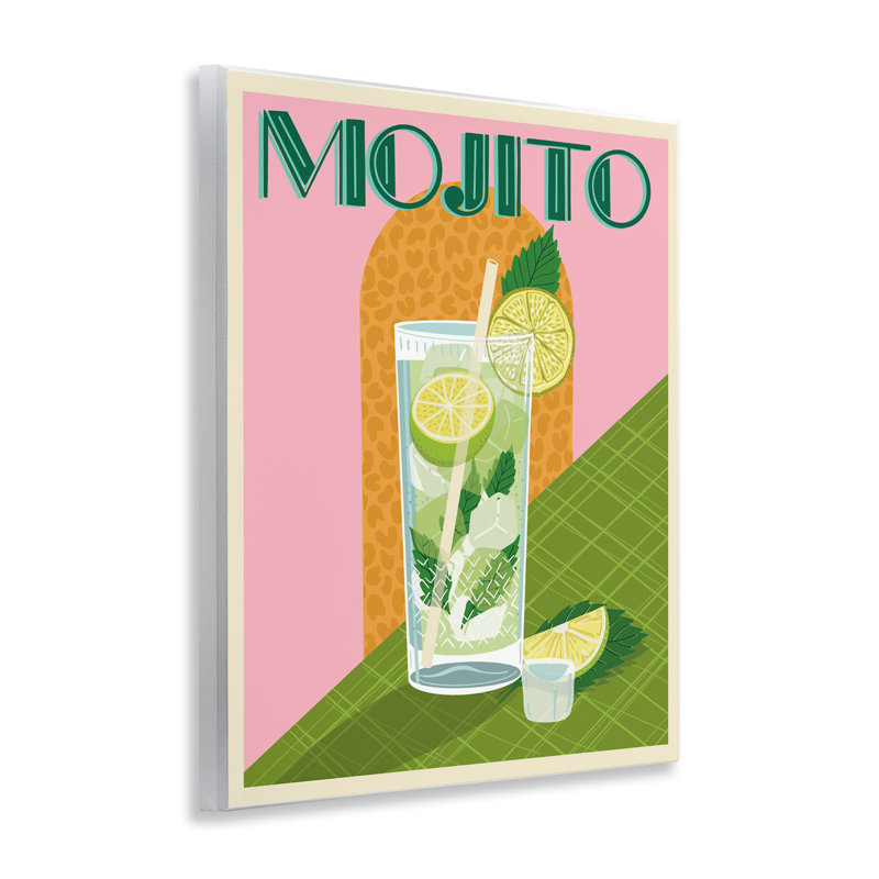 "Mojito", art mural classique rétro par Jo Reid