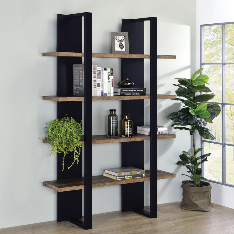 Bibliothèque à 4 tablettes, Noir