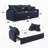 Velvet Sofa w/Sleeper