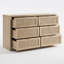 134 cm W Chest of 6 Drawers-186654548