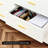 White High Glossy Dresser With Gold Handles & Legs – Modern 6-Drawer Chest, 47" Double Dresser For Bedroom Storage, Glam White And Gold Furniture Organizer, Elegant Modern Bedroom Dresser For Clothes & Accessories-262881787