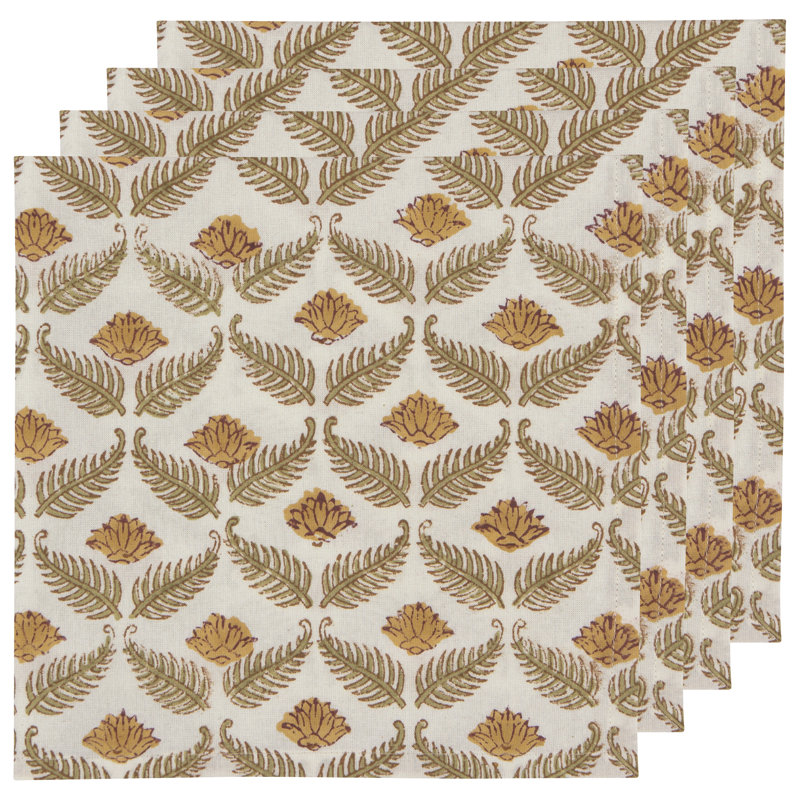 Pesek Cotton Geometric Square Napkin