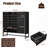 Buffet Cabinet with Storage: 44.49"Black Woven Door Accent Cabinets,with Arched Doors,with Multi layer Adjustable,with Metal Leg,woven door and drawer - for Kitchen Living Dining Room Entryway