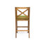 Tabourets de bar durables en bois d'acacia vert, style maison de campagne pour les repas en plein air