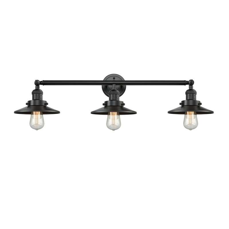 Clintonpark 3 - Light Dimmable Vanity Light, 60 Watt Vintage Incandescent Bulb, Oil Rubbed Bronze, Oiled Rubbed Bronze