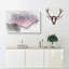 Pink Sky At Night In Abstract - Wrapped Canvas Print-55339250