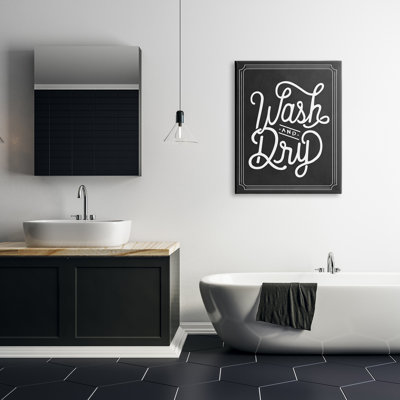 " Wash And Dry Typography " by Lettered And Lined
