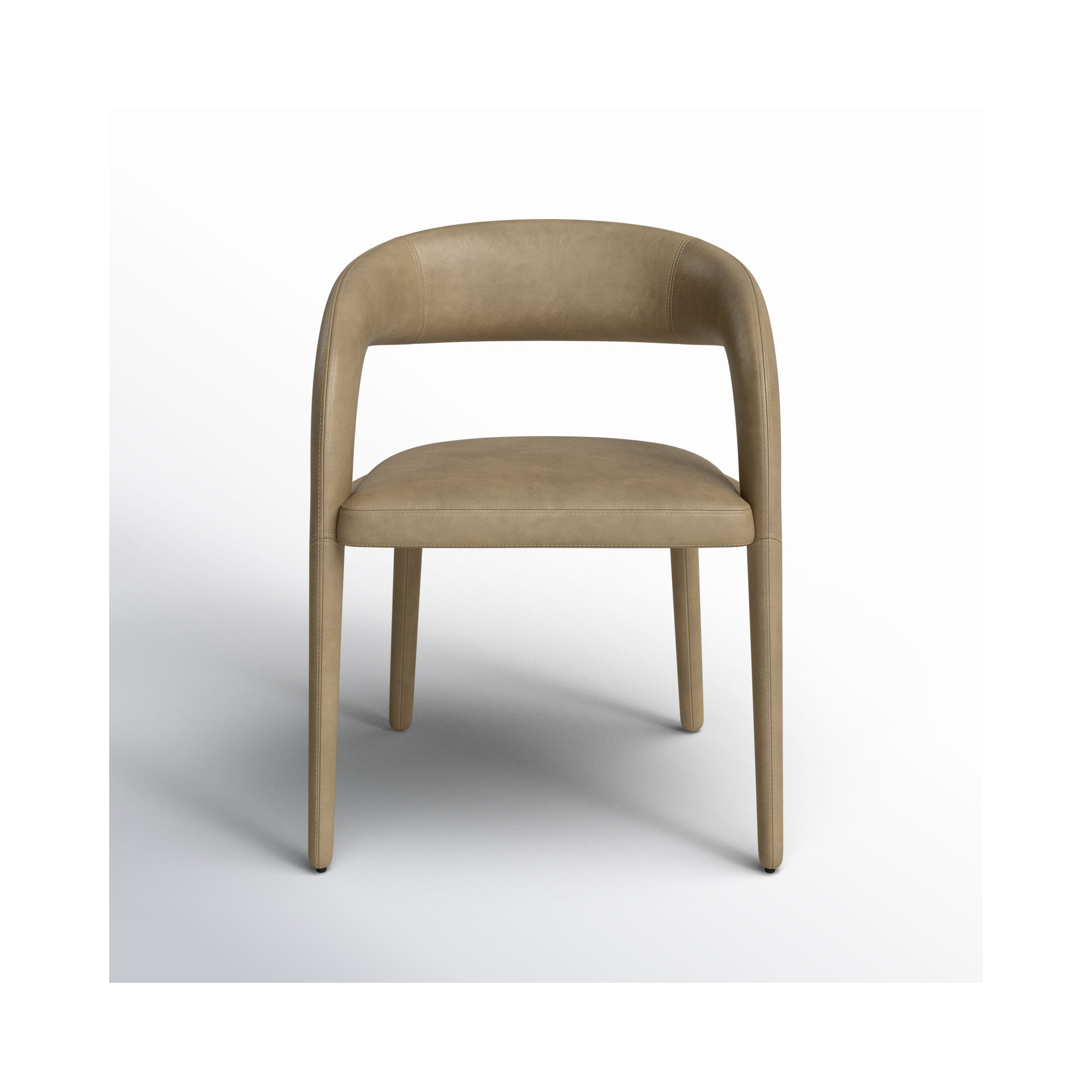 Freestyle Vegan Leather Dining Armchair, Tan