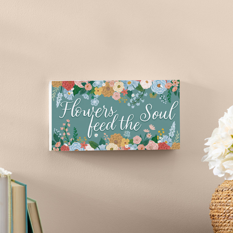 What She Shed Garden Decor, Hanging Sign, Floral Birds, 11" L x 6" H