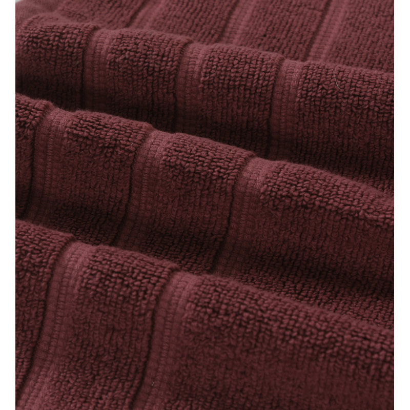 Bibb Home 18 Pc Zero Twist Standard Cotton Towel Set (9 colors available), Chocolate