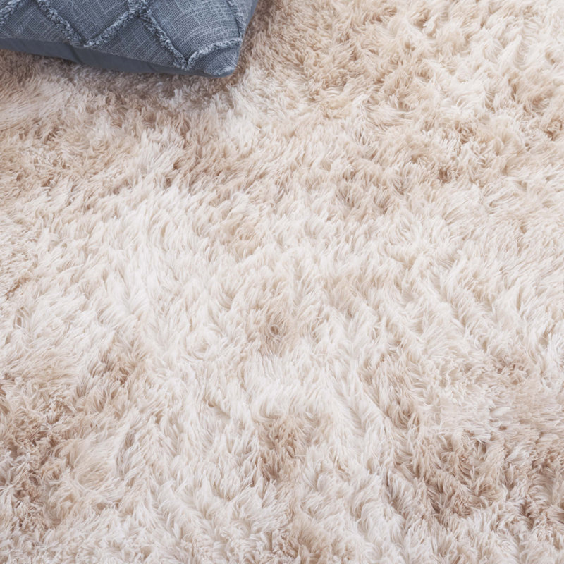 Zarrius Shag Performance Abstract Rug, Round 4'