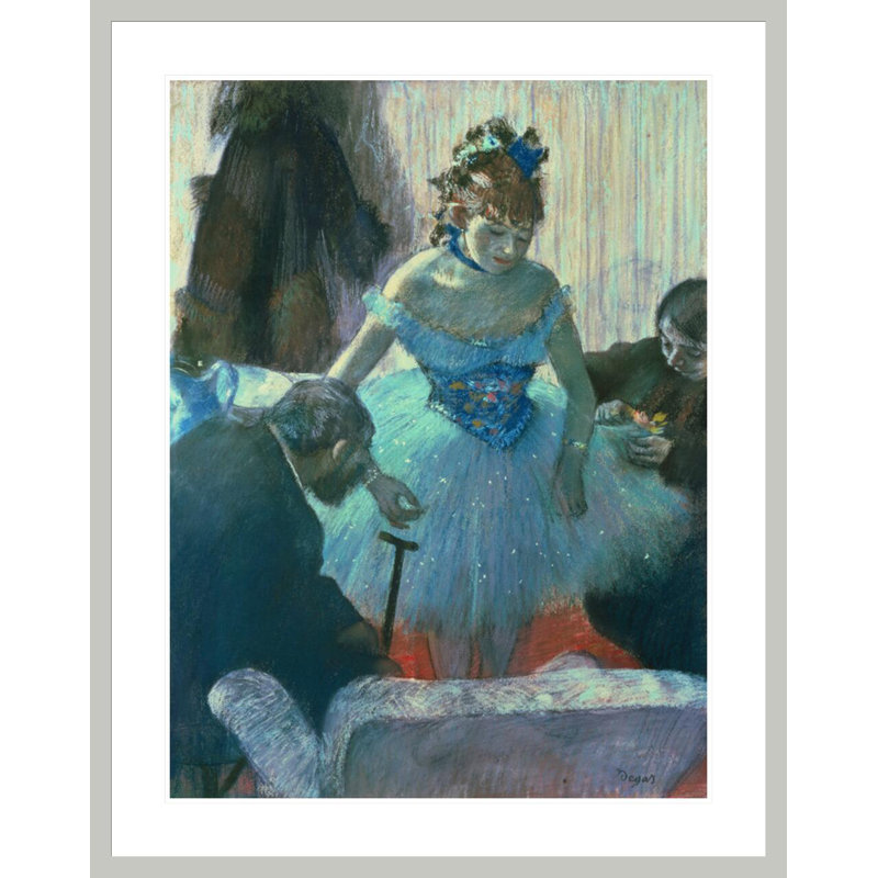 Danseuse dans son vestiaire par Edgar Degas, impression giclée encadrée, H 41,5 po x l 32,91 po