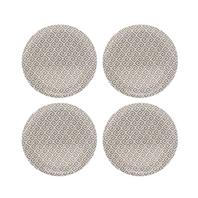 Ensemble de 4 assiettes en mélamine Iso