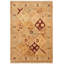 Tapis de zone en laine chobi 6 pi 3 po x 9 pi à main one-of-kind noué la 2010 Yaak